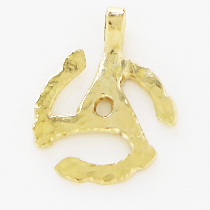 18k yellow gold record spindle