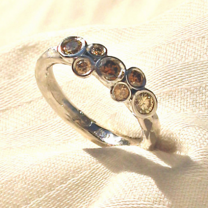 18k palladium white gold engagement ring