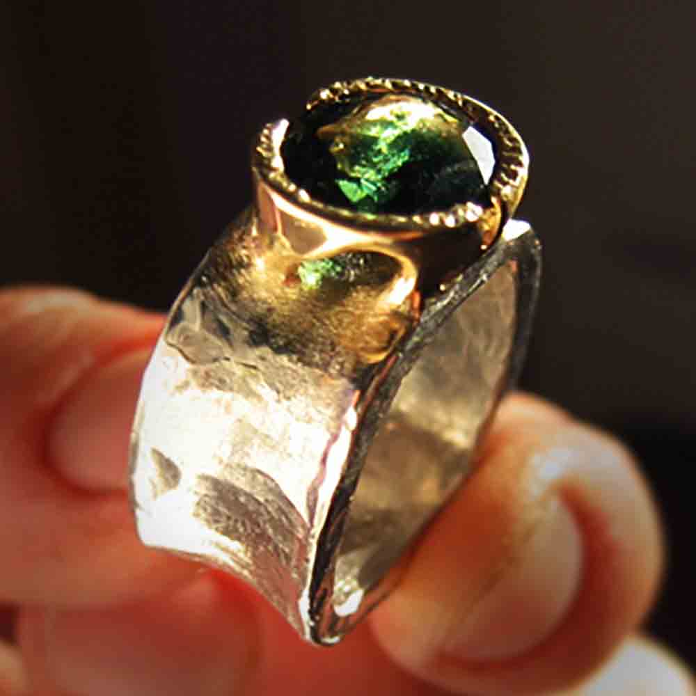 platinum tourmaline ring