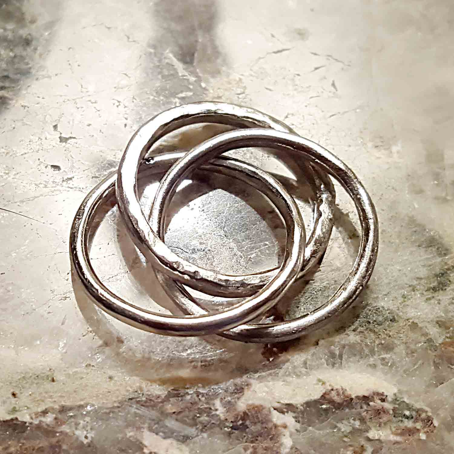 platinum rolling ring ~ heather reilly, metalsmith