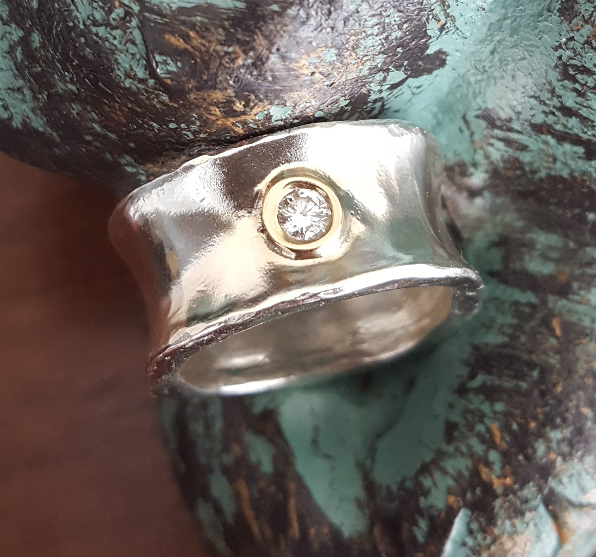 hand forged sterling silver rings
