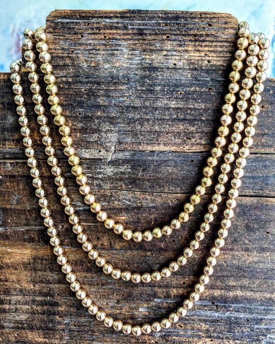 gold filled beads, necklace ~ heather reilly, metalsmith