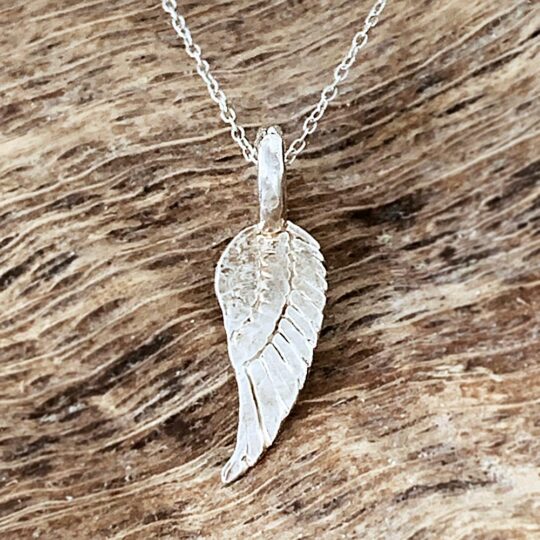 sterling silver angel wing necklace